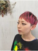 大人かわいい耳掛けハンサム束感ショート☆刈り上げ女子