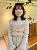 似合わせカット/レイヤーカット/暖色ブラウン