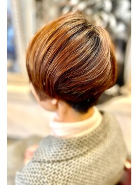 サーティエイト(38) 首キレイふんわりくびれショート/ショートボブ/カット/髪質改善/