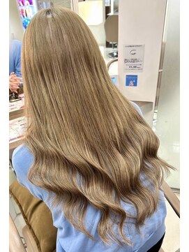 スタイル 横浜(STYLE) エクステ８０本ミルクティーベージュロング/長さだし/グラデ