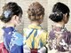 クイントネオリーブ 自由が丘正面口店(quint:neolive)の写真/<浴衣着付け+ヘアセット>流行りのゆるふわアレンジで抜け感&可愛さUP*[自由が丘/学割U24/前髪/着付け]