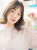 グレージュシースルーバング小顔ウルフボブh4北浦和20代30代40代