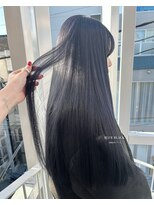 ベティ(Bettie)&nbsp;ブルーブラック　艶髪　暗髪　韓国ヘア　韓国風ヘア