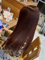 ラピステン 福岡天神 大名店(Lapis)&nbsp;10代・20代/大人上品◎ブリーチなしダブルカラー/ワインレッド