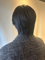 ココカラヘアー ニコ(cococara hair nico)&nbsp;メンズカット/マッシュウルフ/ブルーブラック/前髪あり