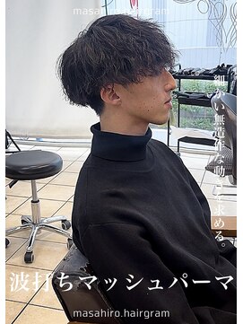テラス(Terrace by Relato) 波打ち縦落ちツイストスパイラルマッシュパーマ赤羽メンズパーマ