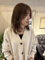 ヘアーデザイン シュシュ(hair design Chou Chou by Yone)&nbsp;レイヤー/ハイライト/前髪/顔まわりレイヤー/20代/30代/40代