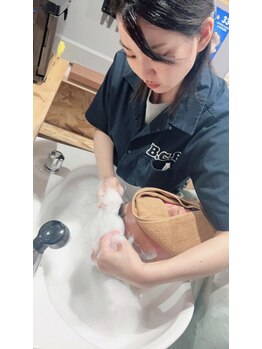 MONOGATARI。THEATER【7月上旬NEW OPEN（予定）】の写真/当店人気のヘッドスパをぜひ体感してください！頭皮の血行を促進し、髪本来の美しさを取り戻します♪