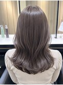 グレージュ/グレージュベージュ/ブリーチなしダブルカラー