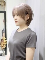 ジェムヘアスタジオ 平塚西口店(Gem Hair Studio)&nbsp;Gem Hair Studio 姉崎　ショートボブ/ピンクベージュ