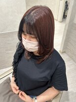 エレノア アネックス 枚方(Eleanor ANNEX)&nbsp;レッドブラウン×フェイスフレーミング＊AYANA