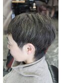 ベリーショート＊次世代白髪染めヘナカラーにハイライトＭＩＸ