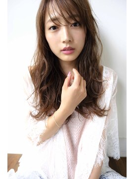 ヘアデザイン ソラ(Sola) アンニュイロングヘア ふんわり無造作パーマ×うざバング