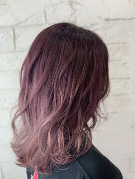 アジールヘア 所沢プロペ通り店(agir hair) ピンクグラデーション