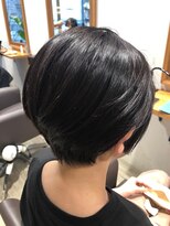 ヘアデザイン アンティエ(Hair Design entier) マロンベージュ/Ａラインボブ/かきあげ[本八幡駅]