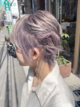 アルカナ 明治神宮前原宿(ARCANA) ホワイトシルバー　簡単アレンジ　ラベンダーアッシュ