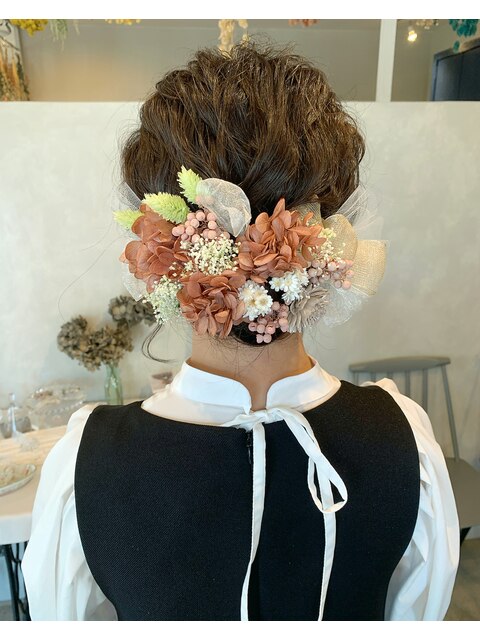 結婚式ヘアセット