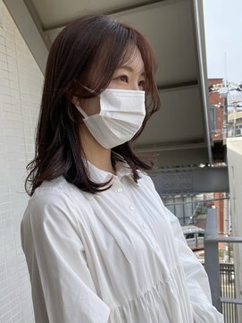 オーシャン(Ocean) ［OCEAN Hair&Life 水田成美］ビターショコラ×春☆ピンクカラー