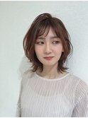毛先だけパーマ。クビレイヤー