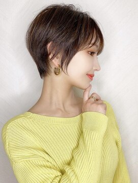 ロンド ストラーダ 心斎橋(Lond strada) ショート×ハイライト白髪ぼかし×愛され似合わせカット[心斎橋]