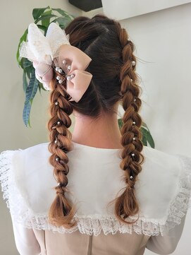 ヴァニラ(Vanilla) 成人式前撮りヘアセット