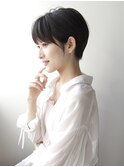 耳掛けショート☆暗髪