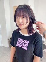 ギグスダブル 栄久屋大通店(gigs double)&nbsp;ミディアムウルフ/パープルブラウン