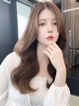 アリュウル 表参道(ALLURE) 流れる顔まわりカット　ベージュカラー　学割U24