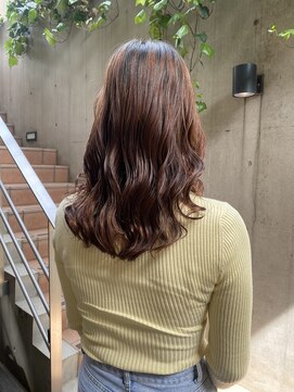 ジェノ(JENO by apish) コテ巻き風パーマ/なみまきパーマ/セミロング/ミディアム