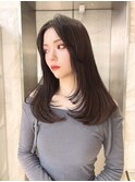 【lilley 稲永麻衣】髪質改善+レイヤーカット+顔まわり+韓国ヘア