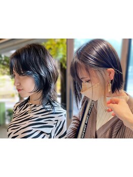 【emue】の《美髪カラー》で似合わせはもちろん、こだわり派も満足なトレンド性の高いカラーまで対応◎