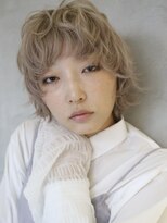 シアン(SYAN) マッシュウルフレイヤー/ミルクティーベージュ/グレージュ