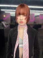 キジ(KIJI)&nbsp;★レイヤーボブ×アプリコットオレンジ★