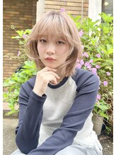 ノースイースト 登戸店(northeast) 【向ヶ丘遊園】ハイトーンボブ/顔まわりデザインカット