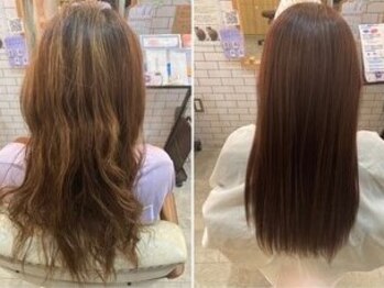 ヘアースペース ゼン(hair space Zen)の写真/ケアにもこだわりたい方にオススメ☆ダメージレスにこだわった薬剤で髪の状態に合わせて施術します♪