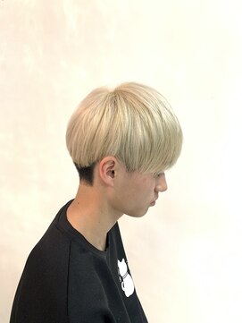 メンズサロンバムオム 名古屋栄店(MEN’S SALON BAMM HOMME) プラチナブロンドで叶えるハイトーンカラー
