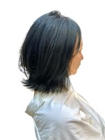 クオリス 上板橋店(QUALIS)&nbsp;ブリーチなし秋色カラーオリーブカラーミディアムレイヤー