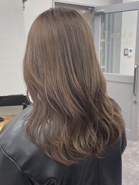 ヴェルダ 池袋店(verda) ブリーチなしダブルカラー/モカベージュ