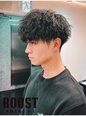 MEN’S HAIR/波巻ツイストスパイラル/フェザーパーマ/眉毛/渋谷