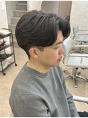 MEN’S HAIR/サーフカール/刈り上げセンターパート/津田沼