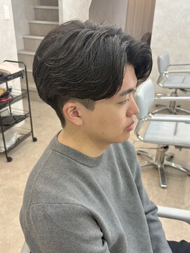 シエテ 津田沼(Siete) MEN’S HAIR/サーフカール/刈り上げセンターパート/津田沼