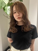 サンデイズド(SUNDAZED)&nbsp;ブラウンベージュ/巻き髪/セミロング/髪質改善