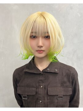 ガルテ(GARTE) ボブカット×デザインカラー