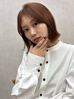 ガーデン 銀座(GARDEN)&nbsp;ボブ ボブレイヤー ナチュラルブラウン 顔周り 前髪