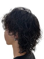 クオリス 上板橋店(QUALIS)&nbsp;学生向け◎黒髪マッシュウルフ×無造作パーマ