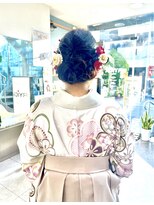 ル サロン リーカ 高見ノ里駅前本店(Le’Salon RYiCA) 袴着付け おでかけアレンジ ヘアセット ヘアアレンジ