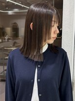 マイル 渋谷(mile) レイヤーボブ/顔周りカット/グレージュ/レイヤーカット/渋谷駅