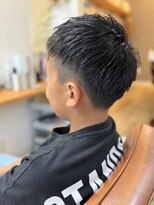 オダンゴヘアー(odango hair)&nbsp;2ブロックメンズショート
