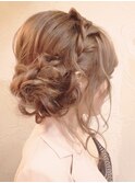 編み込み☆ふんわりサイドアップ