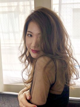 ヘアカフェ コトノハ(hair cafe Kotonoha) 【コトノハ】小顔ウェーブパーマ大人の抜け感レイヤーブランジュ